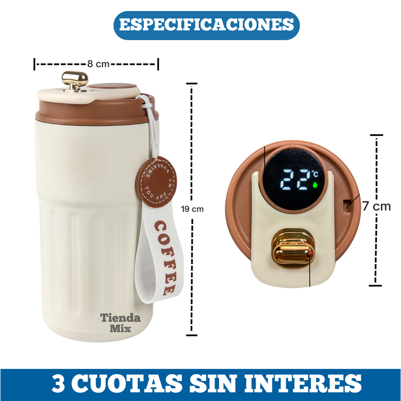 Vaso Térmico Digital Inteligente