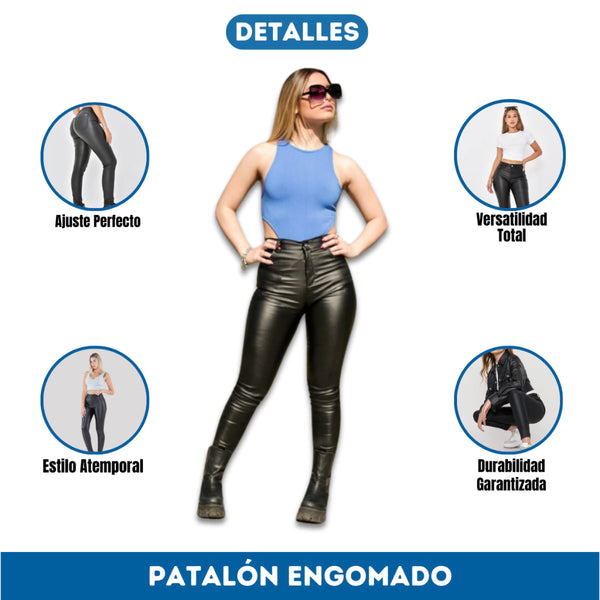 Pantalón Engomado de Tiro Alto