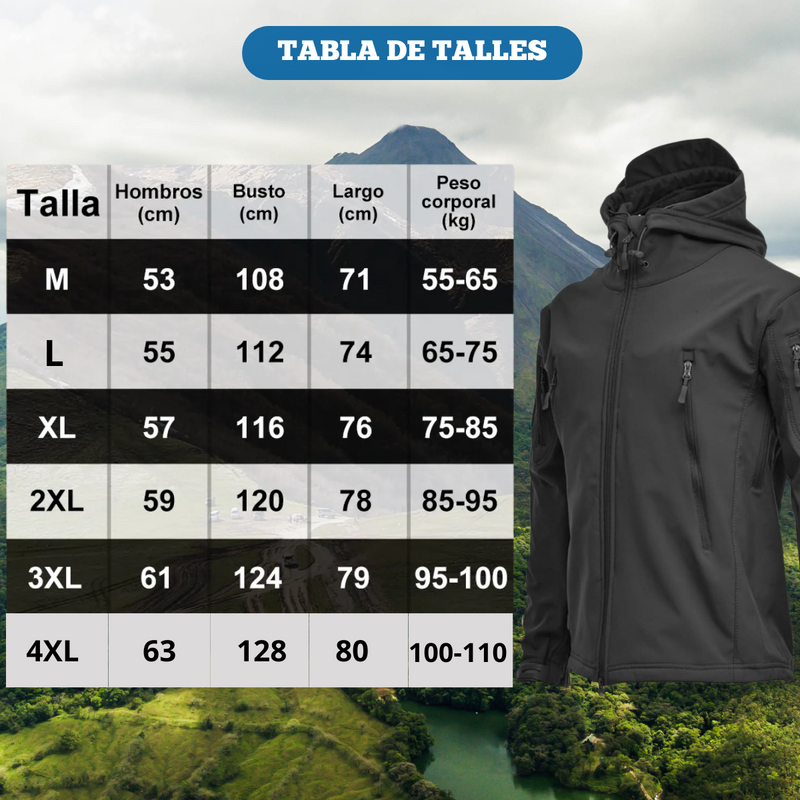 Chamarra Táctica Militar Impermeable