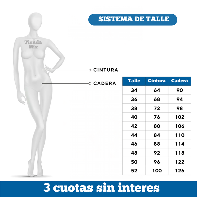 Pantalón Engomado de Tiro Alto