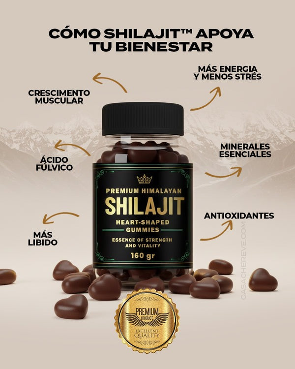 Gomas Shilajit™ 160g - Energía, Vitalidad, Claridad mental y Piel Radiante