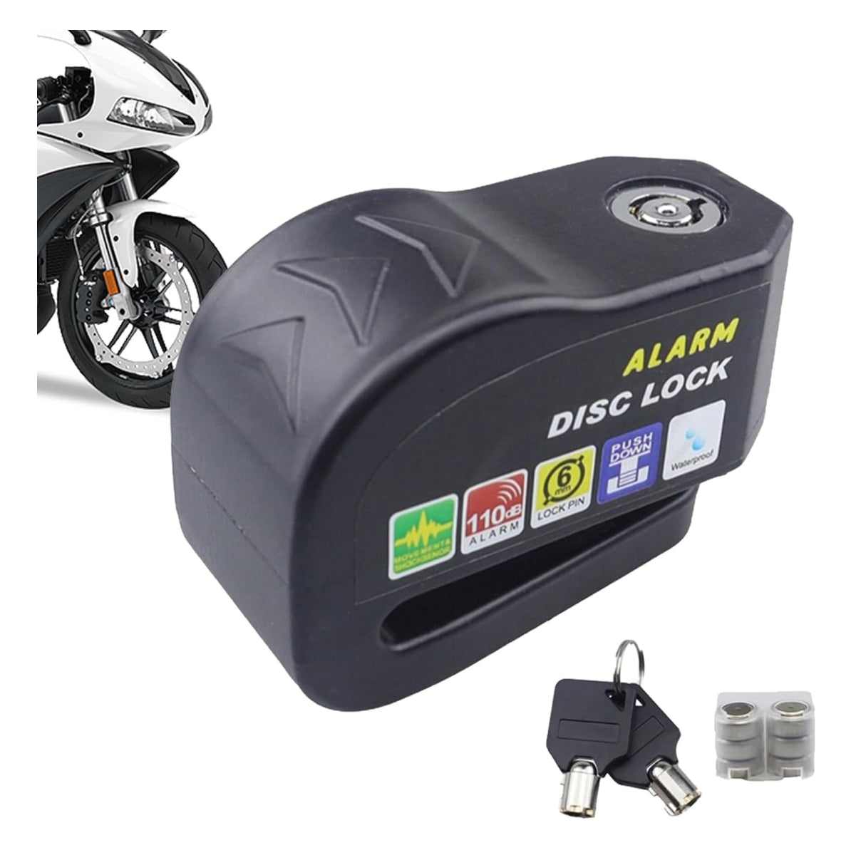 Candado de Freno con Alarma para Moto