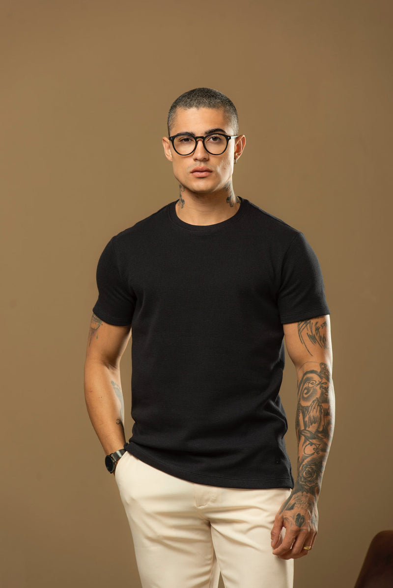 Kit con 3 Remeras Texturizadas Tejido Waffle Milano - Compra 1 y llévate 3